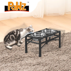 PaWz Dual Elevated Raised Pet Dog Feeder Small-1954802765259739142