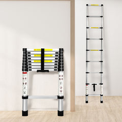 Traderight Multipurpose Ladder Telescopic 2.6M Silver 2.6 Meter-1954802733244616711