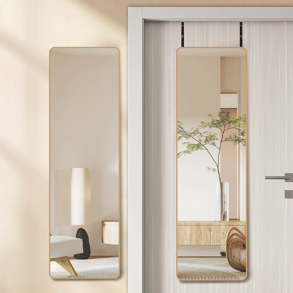 Yezi 120cm Wall Mounted Full Length Mirror Door Hanging-1954802444785553415