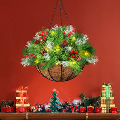 Santaco Christmas Hanging Basket Ornaments 30CM-1954802332596310023