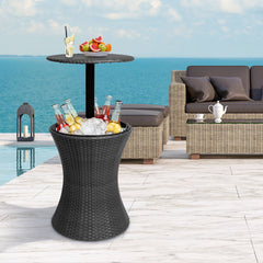 Levede Cooler Ice Bucket Table Bar Outdoor Black-1954802873934155783