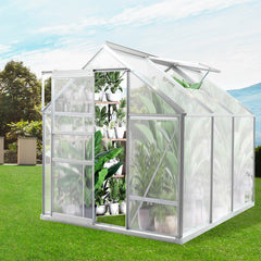 Lambu Greenhouse Aluminium Walk In Green-1954802672116830215