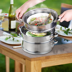 TOQUE Stainless Steel Steamer Meat Vegetable-1954802797035786246