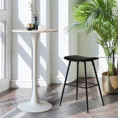 Levede 2x Round Bar Table Pub Tables White-1954802994746888199