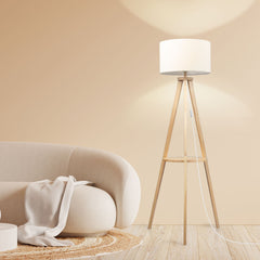 EMITTO Tripod Floor Lamp with Shelf-1954802835845681159