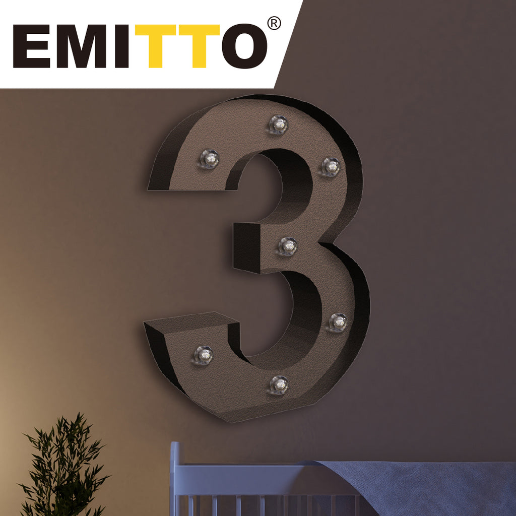 LED Metal Number Lights Free Standing-1954803090217635847