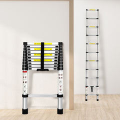 Traderight Multipurpose Ladder Telescopic 3.2M Silver 3.2 Meter-1954802734158974983