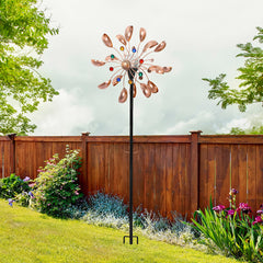Garden Windmill Solar Light Wind Spinner-1954802331891666950