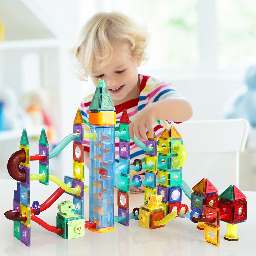 Kids Magnetic Tiles Blocks Dinosaur-1954802361528619015