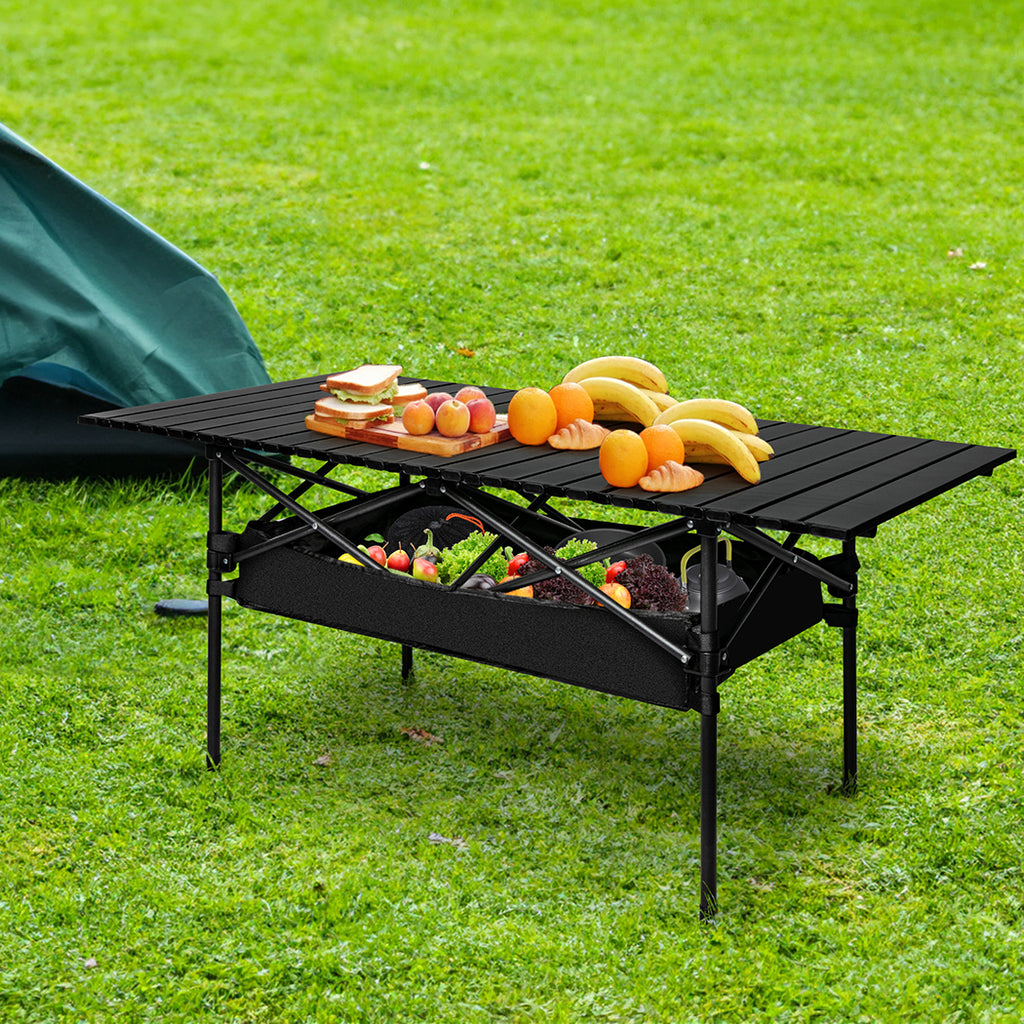 Levede Folding Camping Table Portable Black-1954802886928109575