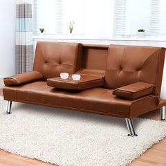 Levede Sofa Bed Adjustable Recliner Brown-1954803010827849735