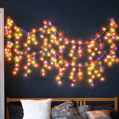 800 LED Curtain Fairy String Lights Multi Colour-1954803000497278983
