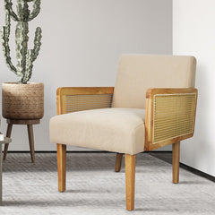 Levede Rattan Lounge Armchair-1954802349432246279