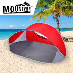 Mountview Pop Up Tent Camping Beach Red-1954802643994021895