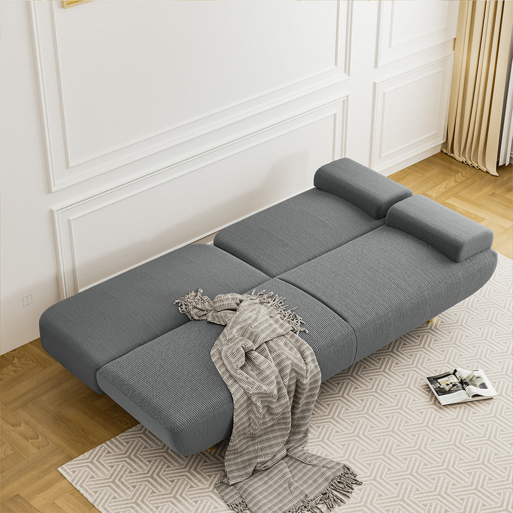 LEVEDE  CONVERTIBLE SOFABED WITH USB CHARGE AND SIDE TABLE-1954802387638161414