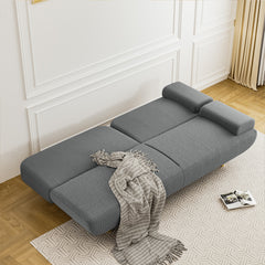 LEVEDE  CONVERTIBLE SOFABED WITH USB CHARGE AND SIDE TABLE-1954802387638161414