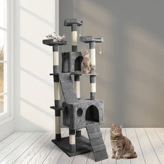 PaWz 184cm Cat Trees Scratching Post Grey-1954802765565923335
