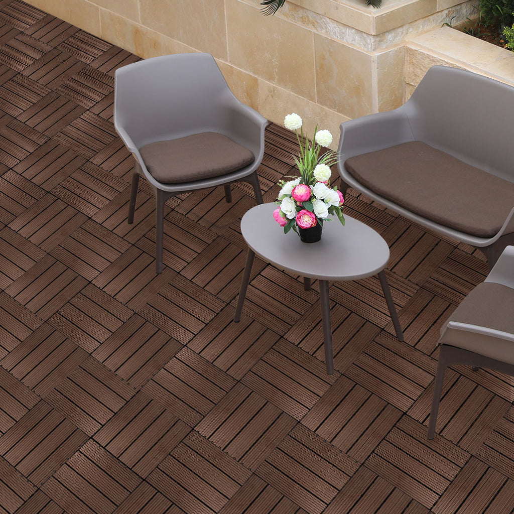 Marlow x10 Floor Tiles Plastic Decking Coffee-1954802596321562631