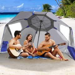 Mountview Beach Umbrella Outdoor Umbrellas Blue 2.33M-1954802645210370055