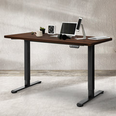 Levede Motorised Standing Desk Adjustable 120cm Walnut 800x 1.5MM-1954803016070729735