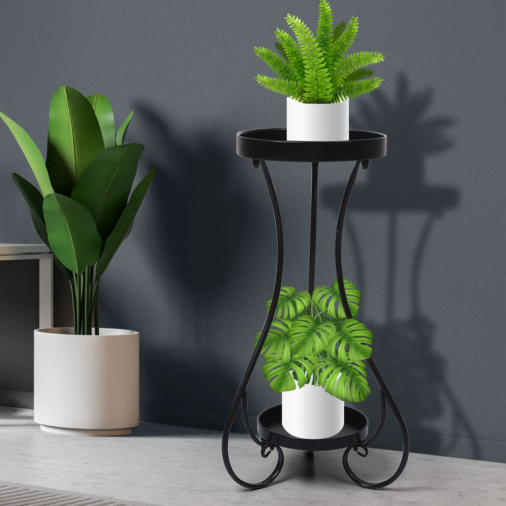 Levede Plant Stand 2 Tiers Outdoor Indoor Medium-1954802667465347079