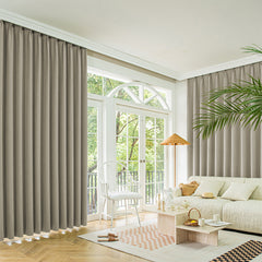 Marlow 2XBlockout Curtains Chenille 180x250 Coffee CD1016-180x250-DG-1954802976510054407