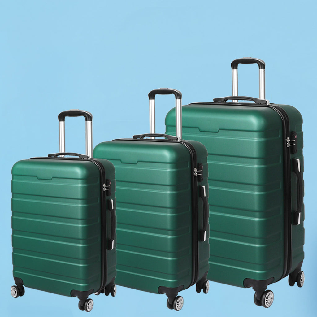 Slimbridge 3PC Luggage sets Suitcase Green-1954802817260720135