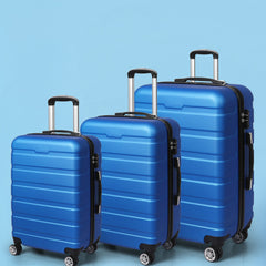 Slimbridge 3PC Luggage sets Suitcase Blue-1954802816736432135