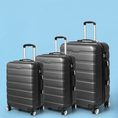 Slimbridge 3PC Luggage sets Suitcase Dark Grey-1954802817034227719