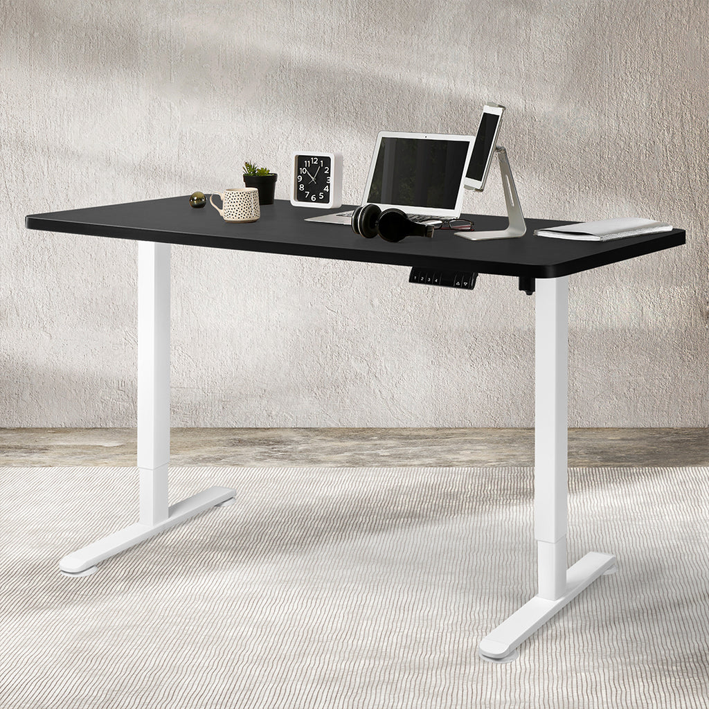 Levede Motorised Standing Desk Adjustable 140cm Black 1000x 1MM-1954803021510742023