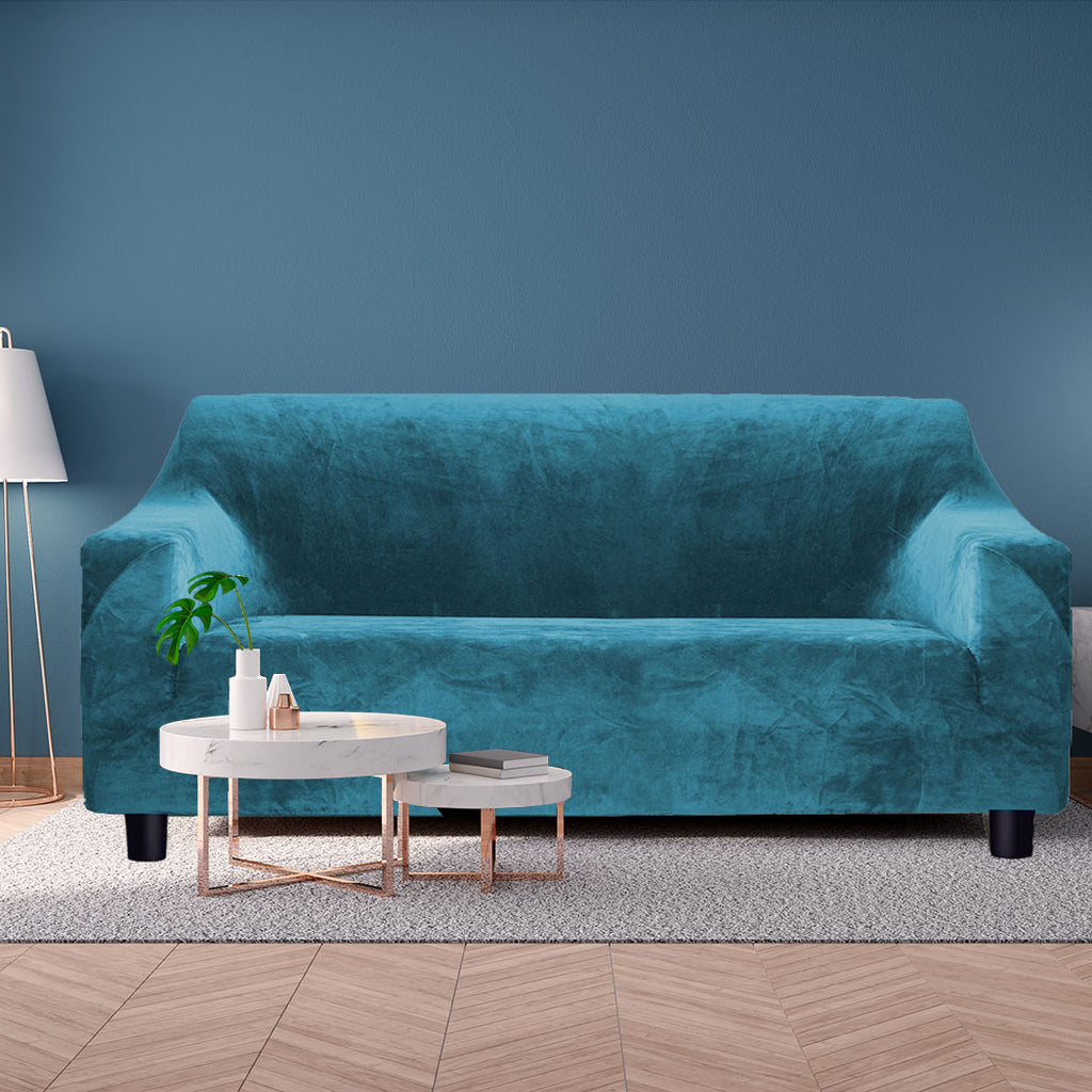 Marlow Sofa Covers 3 Seater High Stretch Green Agate Green-1954802340930392071