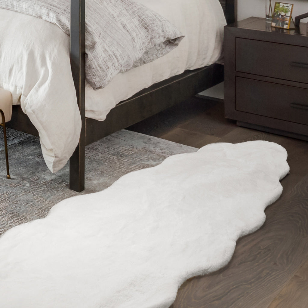 Marlow Floor Rug Area Rugs Cloud Fluffy 60X160cm White-1954802714328305670