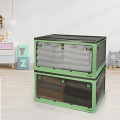 Storage Box Plastic Stackable Container L Green Large-1954802599781863431
