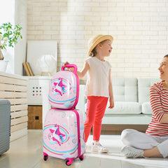 BoPeep 16''13'' 2PCS Kids Luggage Set Unicorn-1954802778916392967