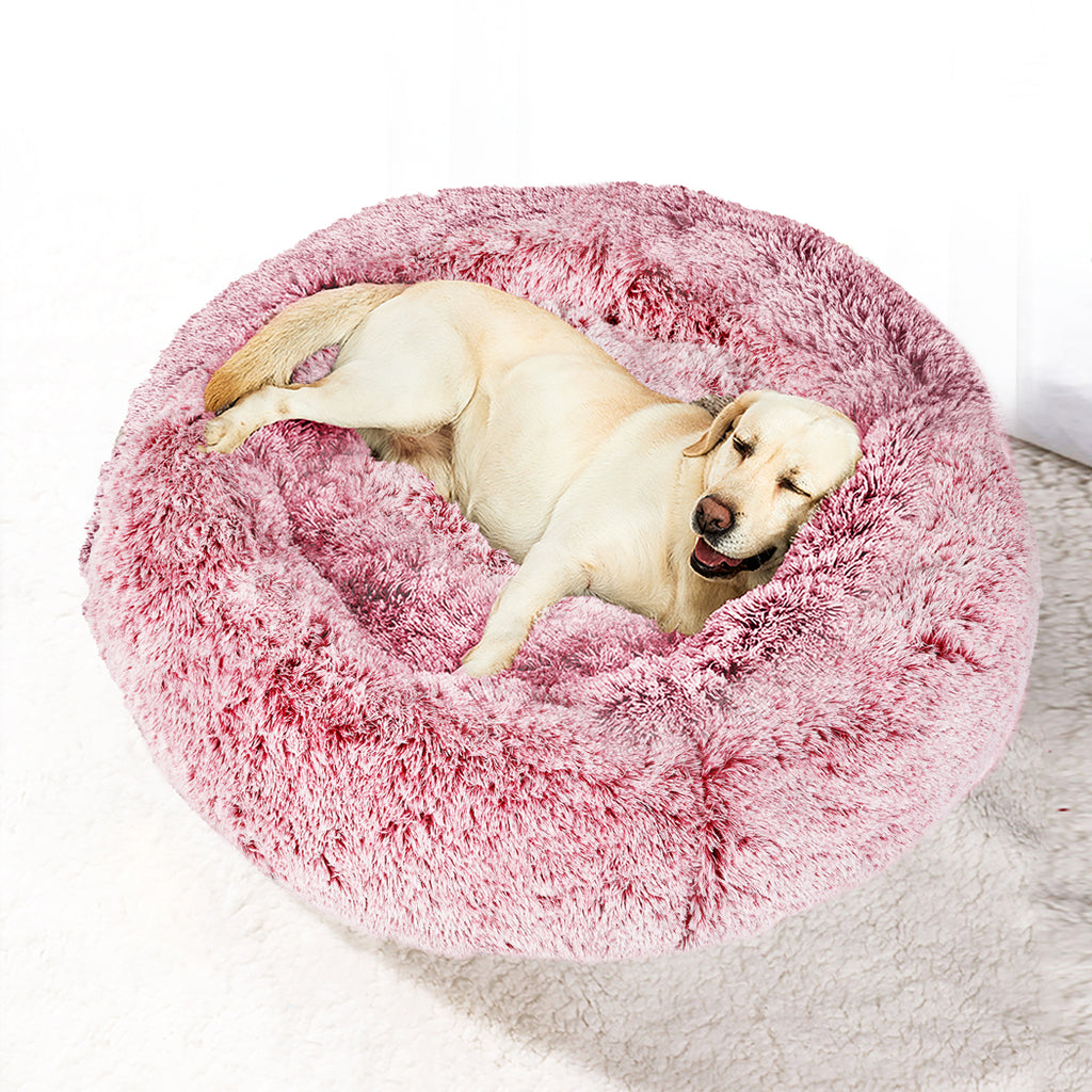 PaWz Pet Bed Memory Foam Dog Donut Pink Large-1954802572019765255