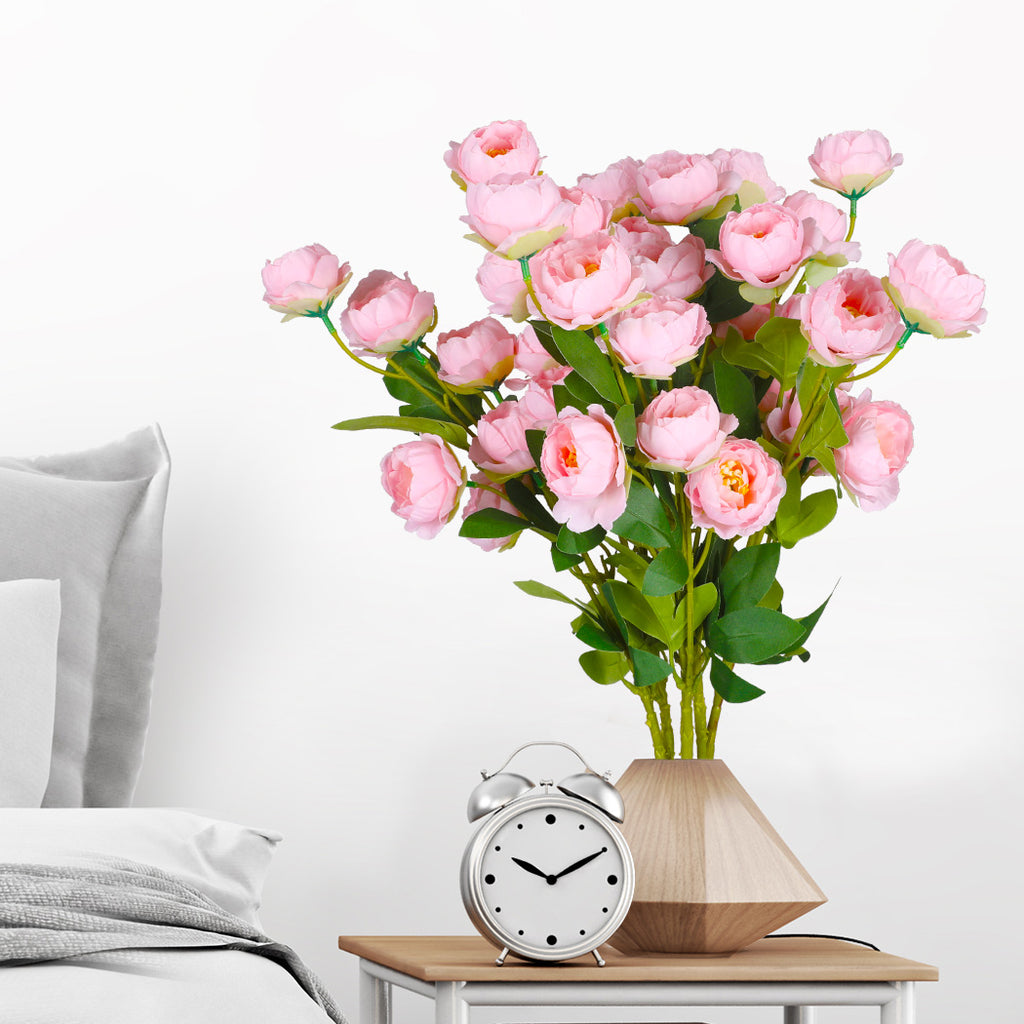 Lambu Artificial Flowers Silk Roses Pink-1954802596493529095