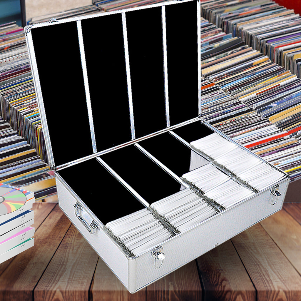 1000 Discs Aluminium CD DVD Cases Bluray-1954802610154377222