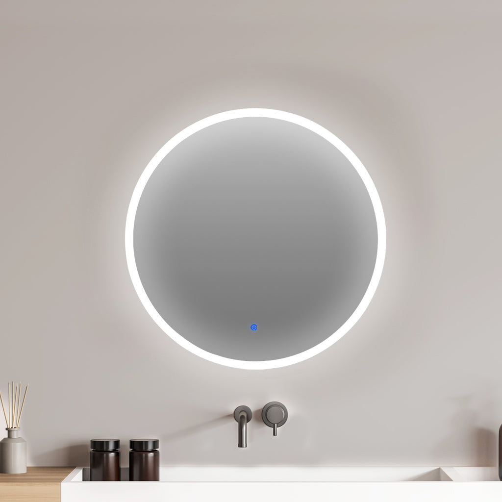 EMITTO LED Wall Mirror Round Anti-fog 60CM-1954803004909686791