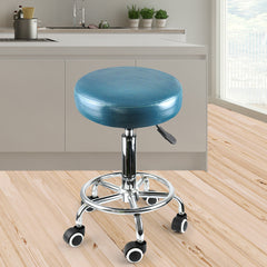 Levede Bar Stools Salon Stool Swivel Teal-1954802613174276102
