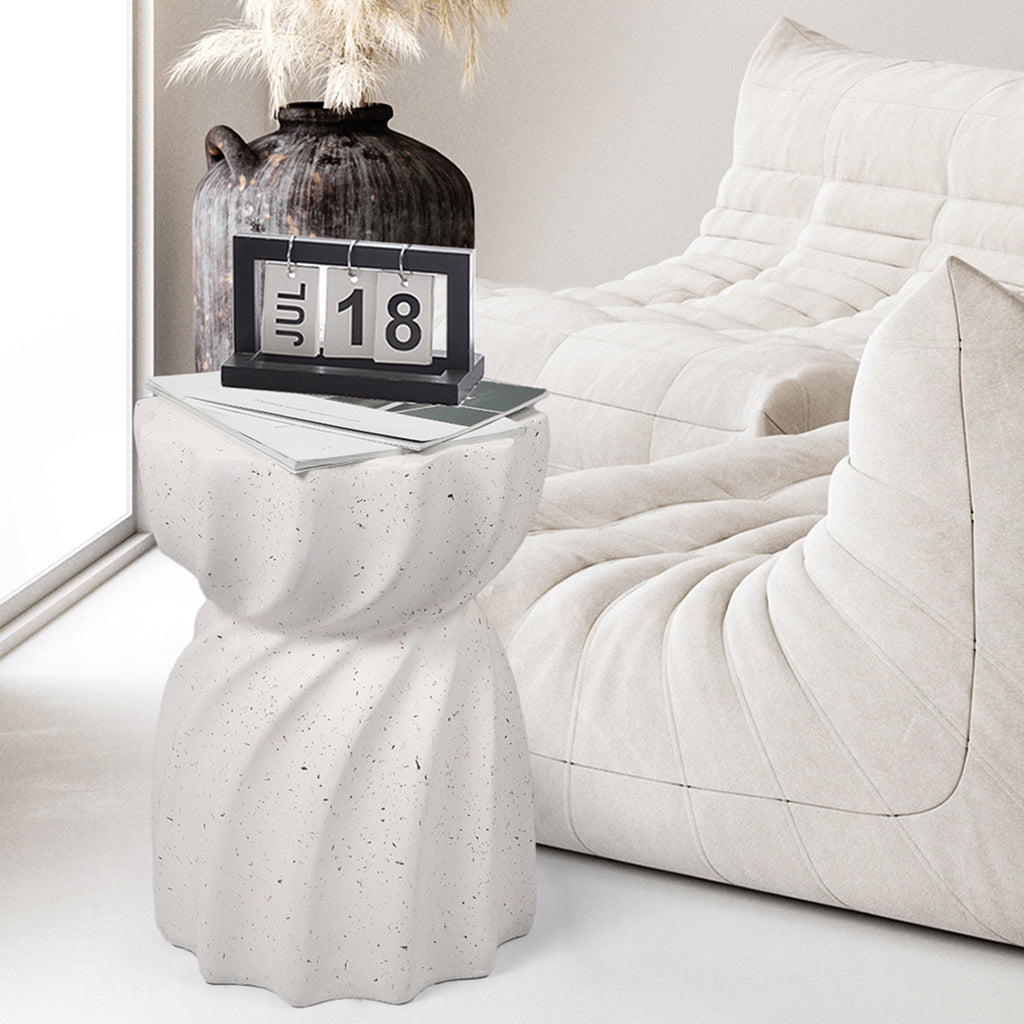 Levede Side Table End Terrazzo Hourglass-1954802989415927815
