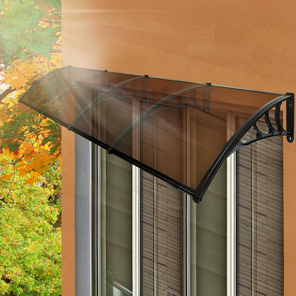 Mountview Window Door Awning Outdoor 1M X 4M Brown 1x4M-1954802873296621575