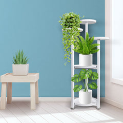 Levede Plant Stand Outdoor Indoor Flower White Medium-1954802663715639302