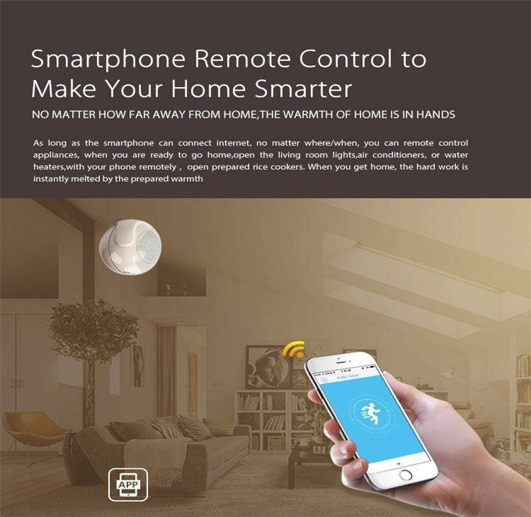 Wireless Wifi Motion Sensor For Android / Ios - Ultra-Bright Red Led-1915197934073417733