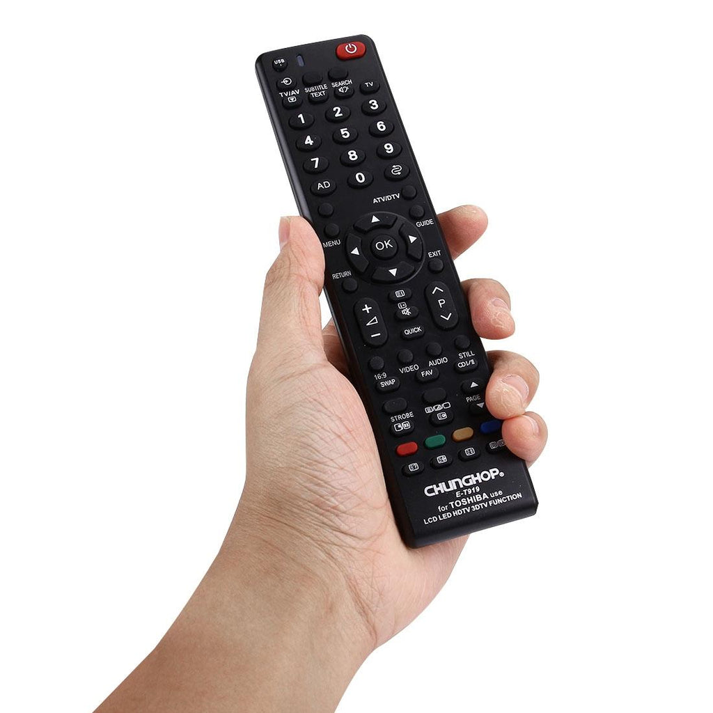 Universal Remote For Toshiba Led / Lcd / 3Dtv - Chunghop T919-1915198286512394245