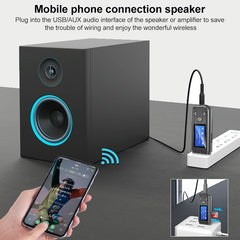 2-In-1 Usb Car Bluetooth 5.0 Audio Adapter With Lcd Screen-1969996439115403267