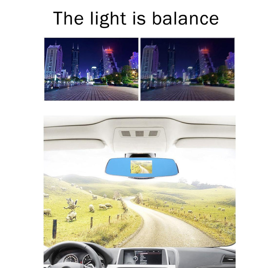 4.3 Hd 1080P Rearview Mirror Vehicle Dvr With Screen Display-1915198229281116164