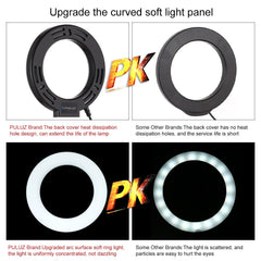 6.2 Led Ring Light With Usb 3 Modes Dimmable Desktop Tripod Cold Shoe Ball Head-1915197890872086534