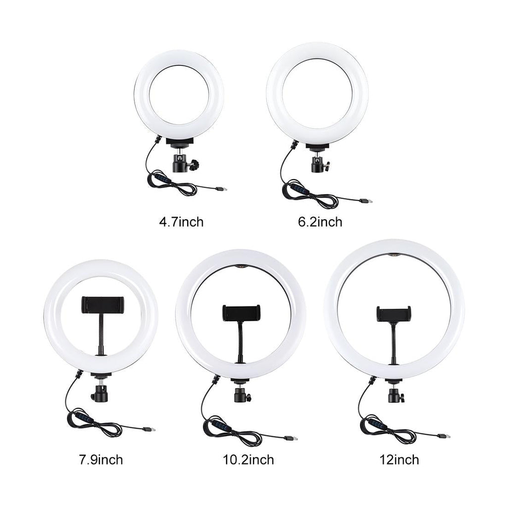 Live Broadcast Dual Phone Bracket & 6.2 Inch Led Ring Light Kit With Tripod Mount-1915197553448718339
