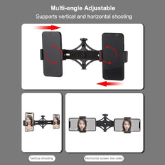 Live Broadcast Dual Phone Bracket & 6.2 Inch Led Ring Light Kit With Tripod Mount-1915197553448718345