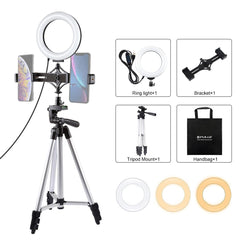 Live Broadcast Dual Phone Bracket & 6.2 Inch Led Ring Light Kit With Tripod Mount-1915197553448718336